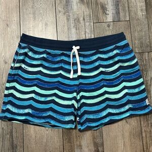 Chubbies lounge shorts - Blue waves stripes 5.5" Inseam - 2XL